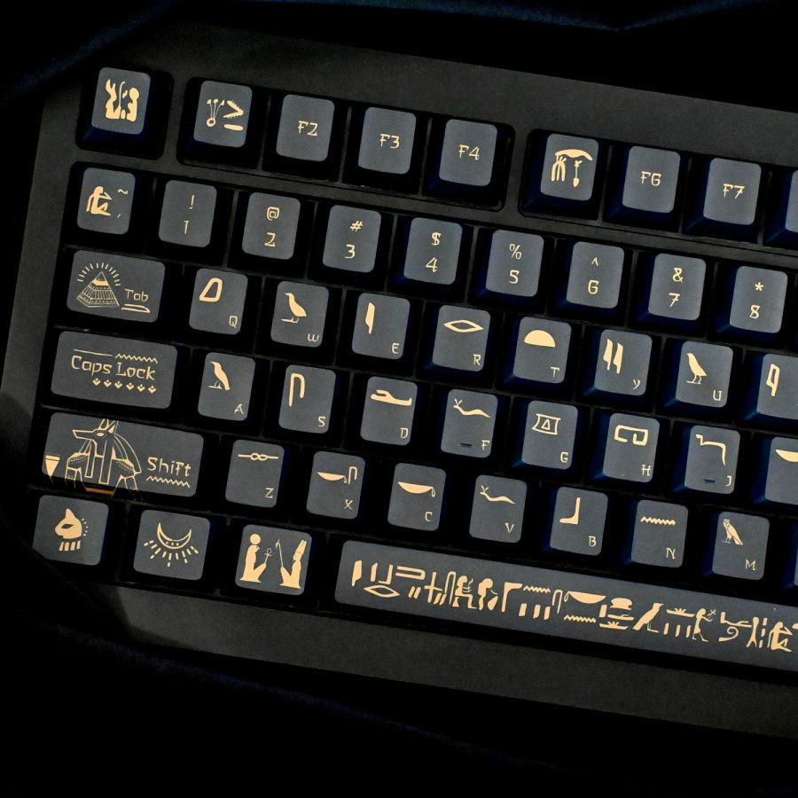 Gaming Accessories Aesthetic - 142 Keys Pharaoh Keycap PBT Material