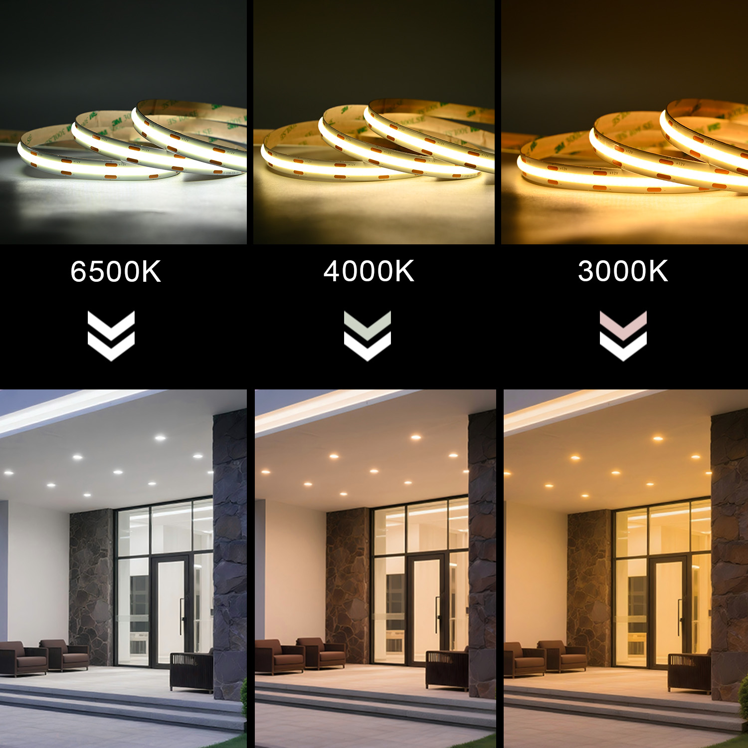 Dimmable 24V 12V COB LED Strip - Gaming Accessories For Room review and price