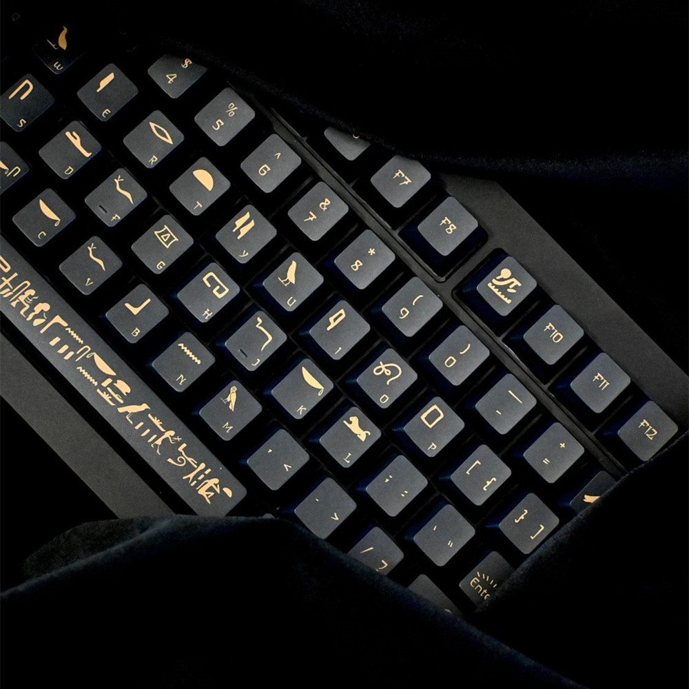 142 Keys Pharaoh Keycap PBT Ma - Gaming Accessories Aesthetic review and price