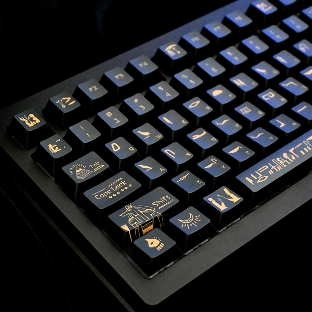 142 Keys Pharaoh Keycap PBT Ma - Gaming Accessories Aesthetic review and price