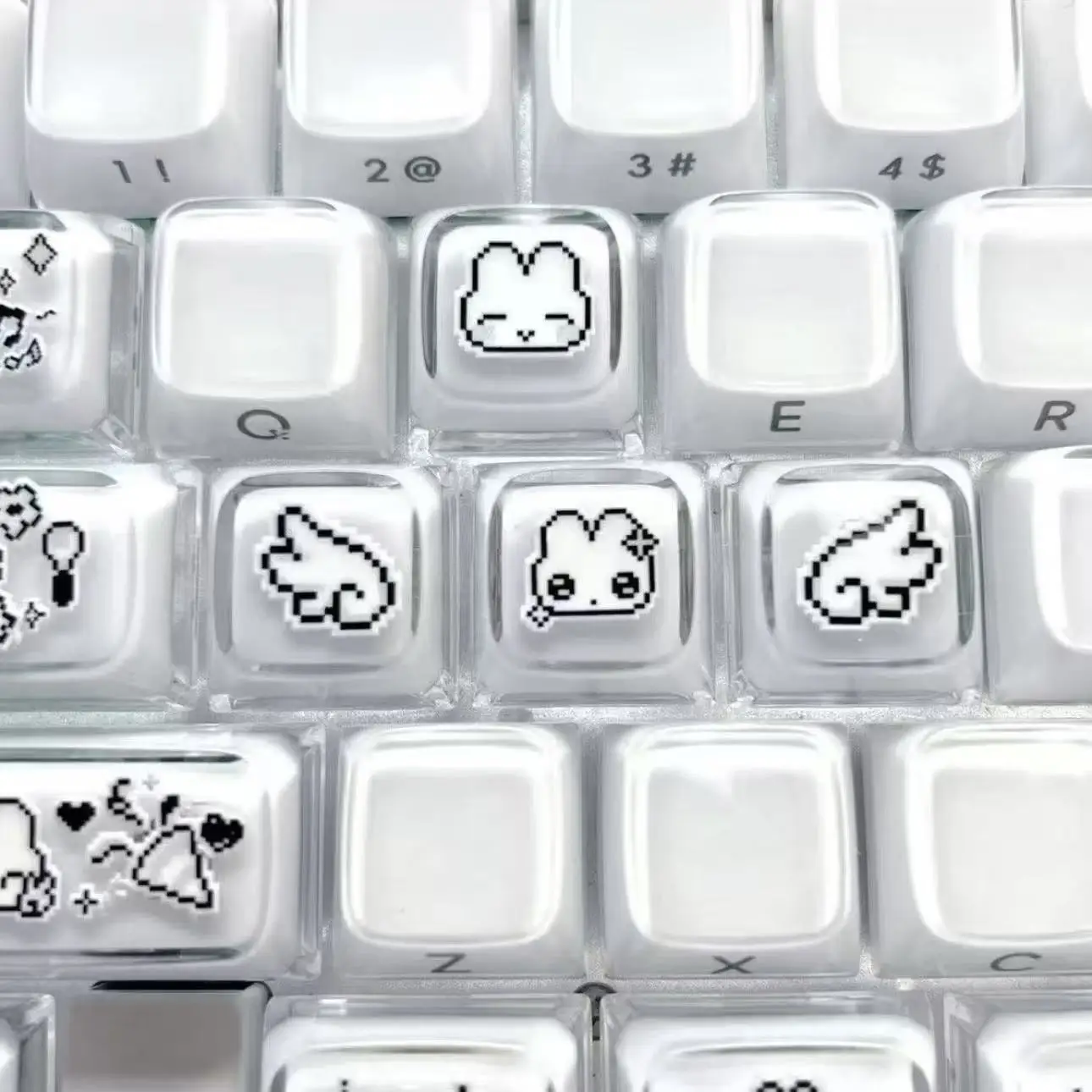 4pcs Cute Pixel Rabbit Express - Gaming Accessories Aesthetic review and price