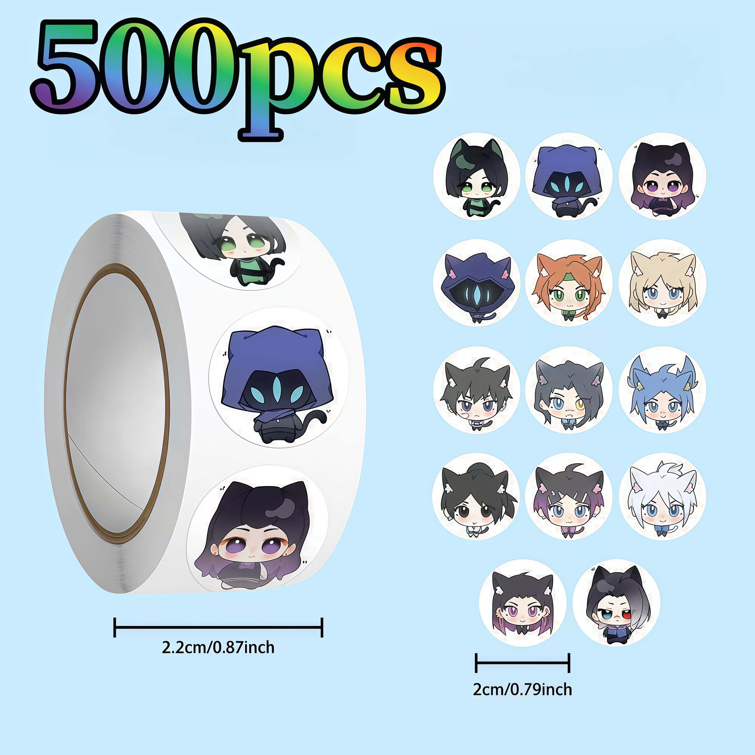 500Pcs Valorant Cat Ear Chibi  - Gaming Accessories For Room review and price
