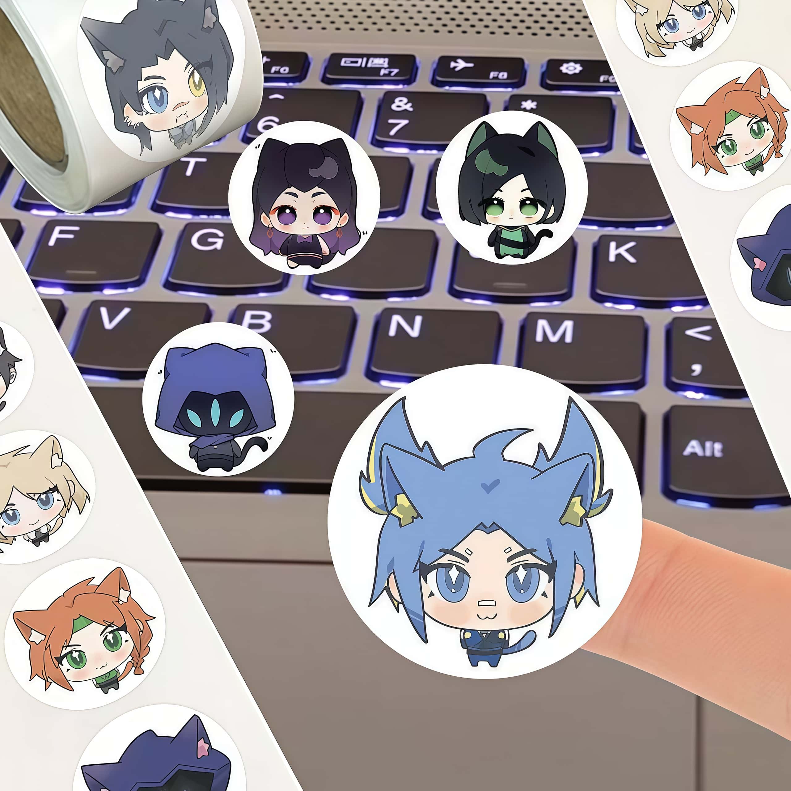 500Pcs Valorant Cat Ear Chibi  - Gaming Accessories For Room review and price