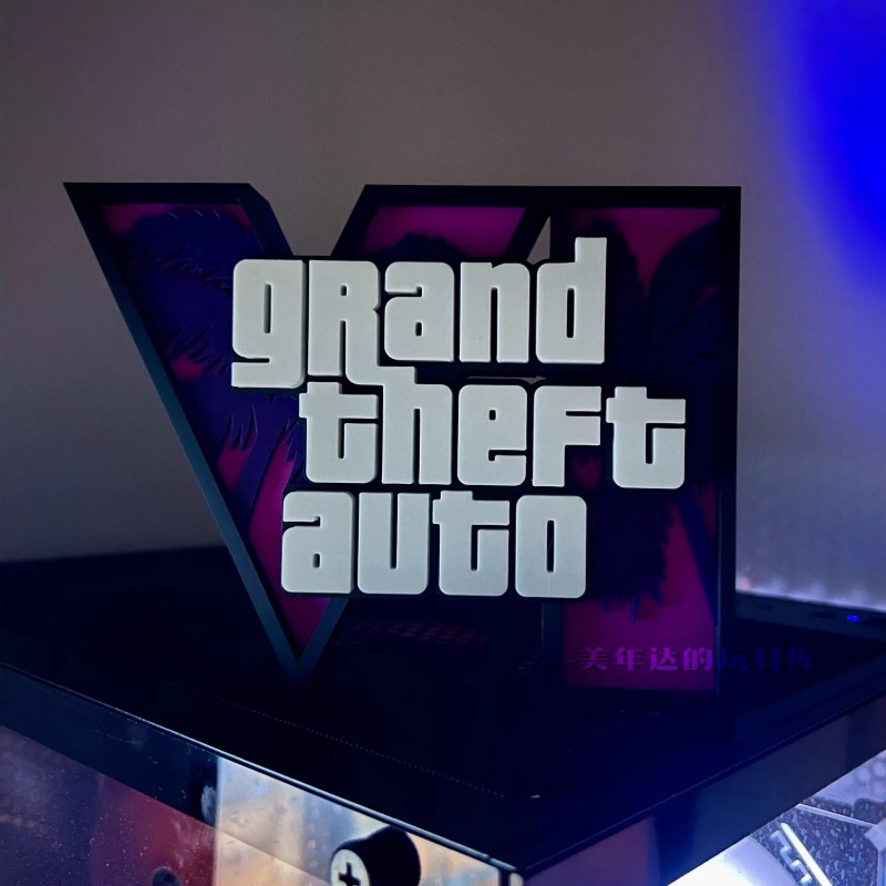 3d GTA 6 Grand Theft Auto Logo - Accessories For Your Gaming Room review and price